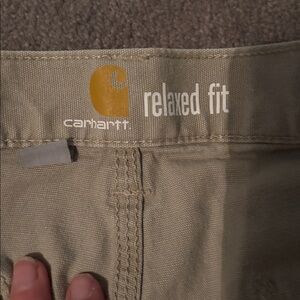 Carhartt Men's khaki Flat Front Shorts